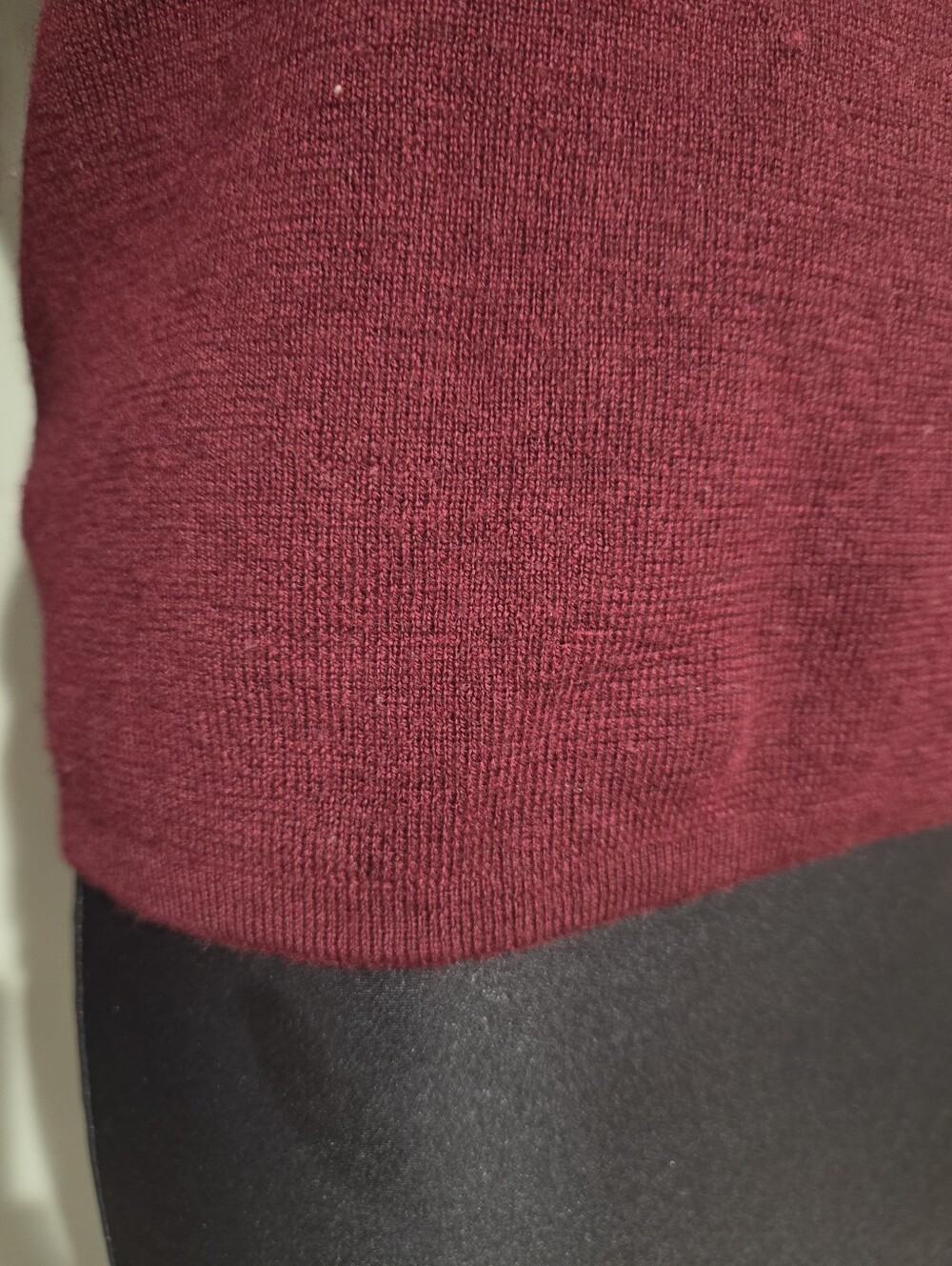 Vintage Tweeds 100% Italian Merino Wool Burgundy Crewneck Sweater Medium - Picture 5 of 14
